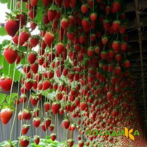 Клубника ампельная Анастасия купить по цене от 370р. в интернет-магазине «Посадика» с доставкой почтой в в Южноуральске и по всей России – [изображение №1].