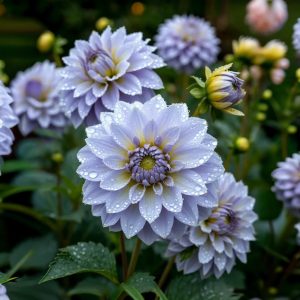 Георгин Акварель купить по цене от 680р. в интернет-магазине «Посадика» с доставкой почтой в в Южноуральске и по всей России – [изображение №1].