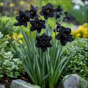 Нарцисс Тень Королевы купить по цене от 500р. в интернет-магазине «Посадика» с доставкой почтой в в Южноуральске и по всей России – [изображение №1].