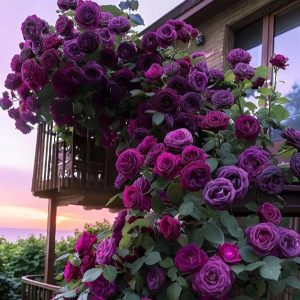 Роза Плетистая Плум Пэшн купить по цене от 610р. в интернет-магазине «Посадика» с доставкой почтой в в Южноуральске и по всей России – [изображение №1].